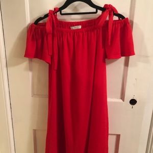 Green Envelope Red Sundress